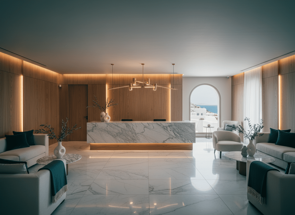 Modern luxury residential property representing premium investment opportunities in Greece