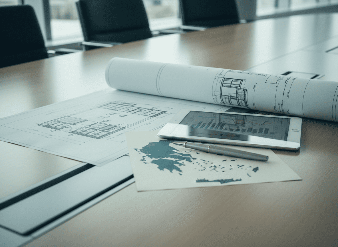 Boutique hospitality interior representing hotel and tourism real estate investments in Greece