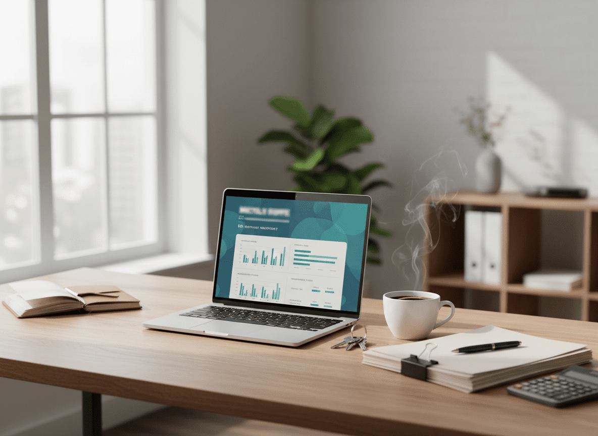 Property manager conducting a property inspection with a checklist, representing systematic oversight and asset protection in Greece.