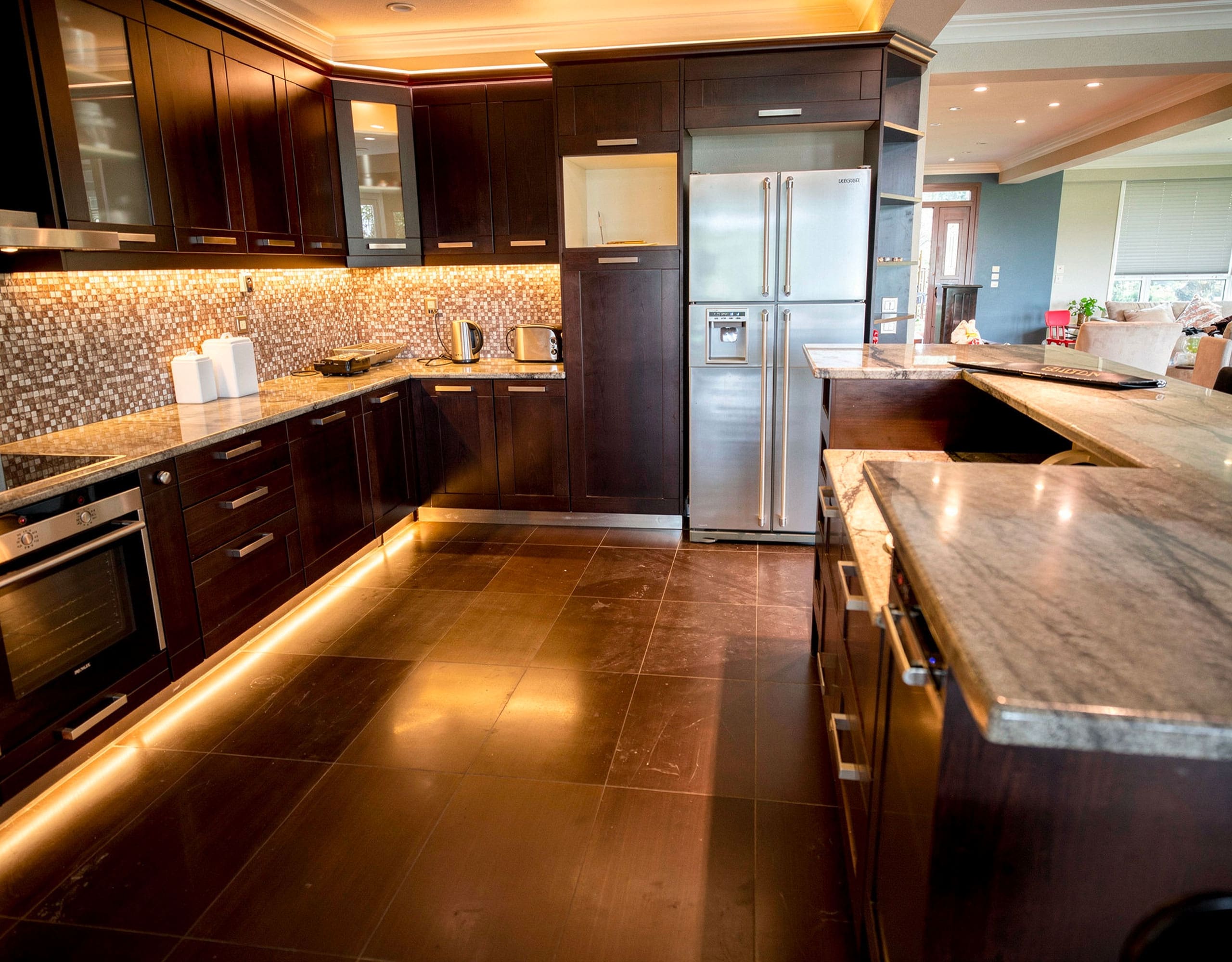 Fully equipped indoor kitchen with cabinetry in the Eretria maisonette