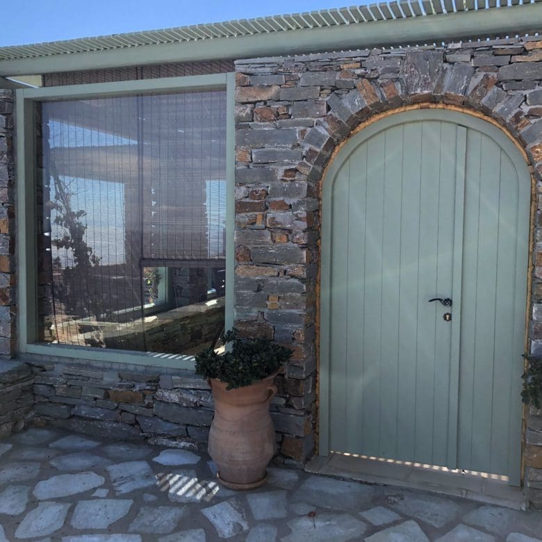 Open Aegean sea view with sailboat from Kea (Tzia)