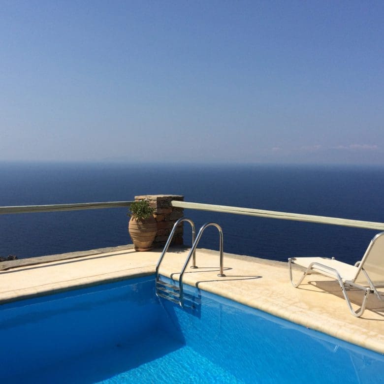 Sunset over the Aegean sea from Kea (Tzia)