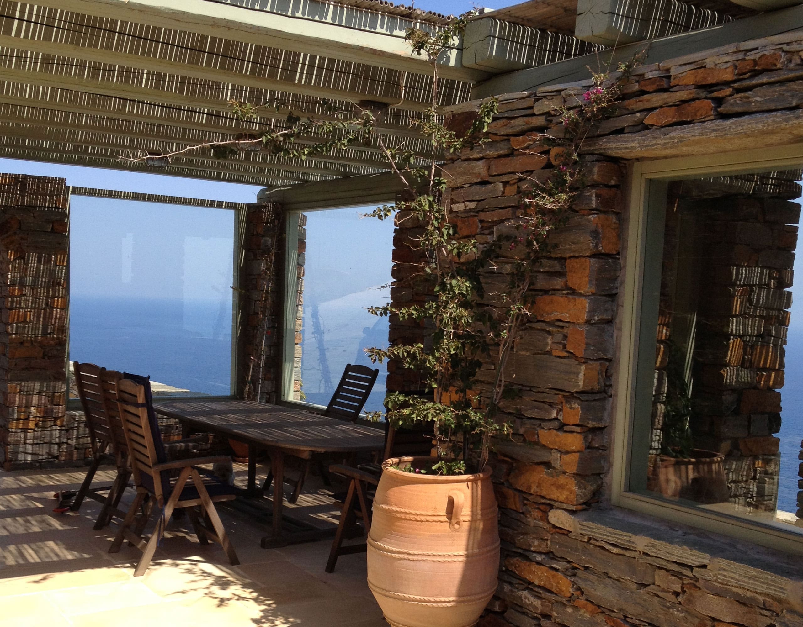 Close-up of the private pool in Kea (Tzia) maisonette