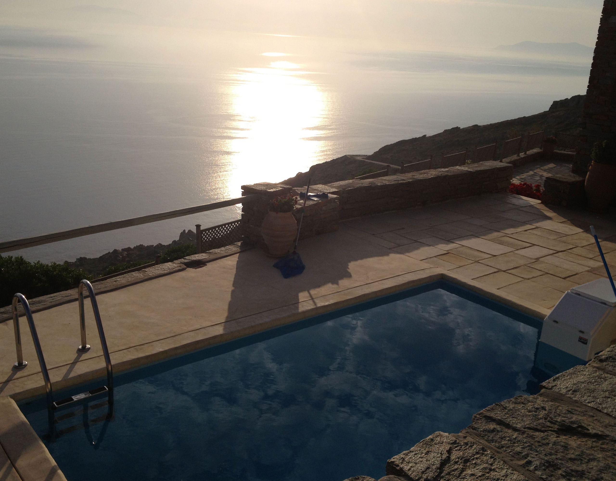 Evening Aegean sea view from North Kea (Tzia)